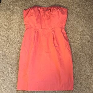 JCrew Strapless Coral Dress